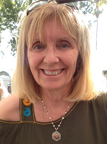 Letta looking beautiful in her Antique track/running medal necklace